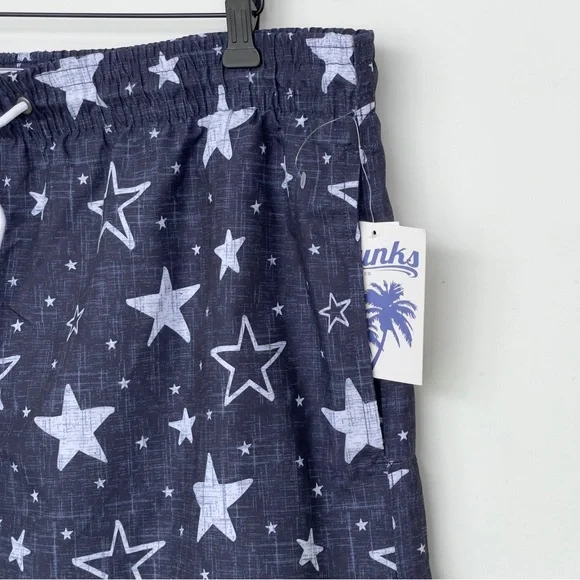 TRUNKS SURF AND SWIM CO. Swim Shorts Pockets Quick Dry Technology Starts Print - Picture 6 of 16